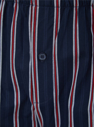 Woven Stripe Button Through Tailored Pyjama WR66802