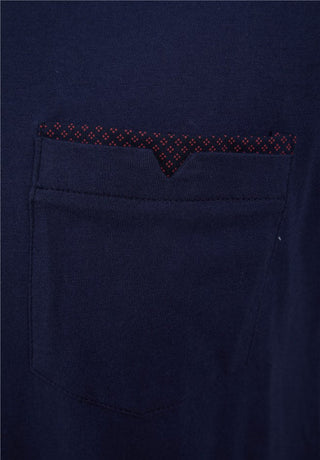 Diamond Geo Print Jersey Top & Woven Trouser Pyjama Set WR88832