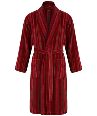 Printed Stripe 49" Coral Fleece Robe WR88861