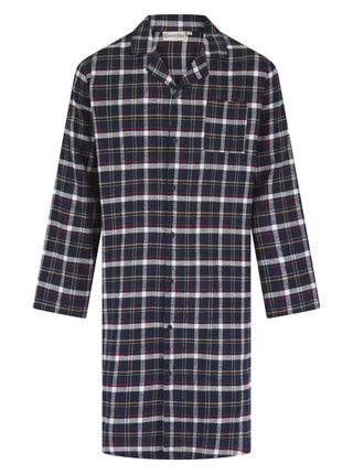 Brushed Check 42" Button Through Woven Nightshirt WR04805