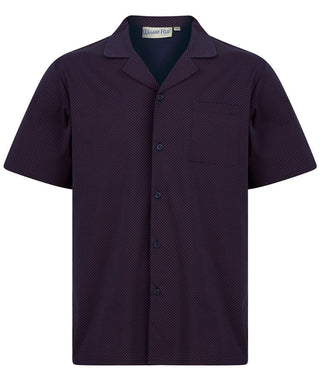 Diamond Geo Print Tailored with Shorts Woven Pyjama WR88834