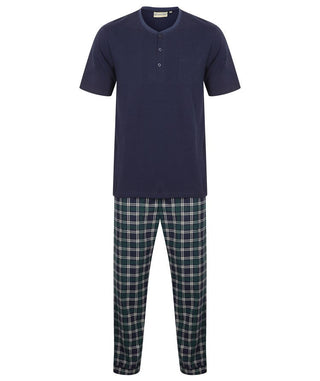 Check Flannel Jersey Top and Woven Trouser WR2801